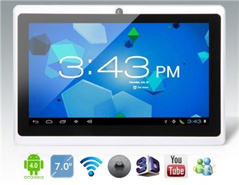 7.0 "Android 4.0.4 1.0GHz Tablet PC (4GB) Wi-Fi, câmera, 3G