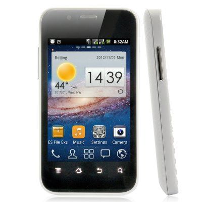 Android Phone 3.5 polegadas - 1GHz, Dual SIM, Branco